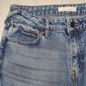 Cleo + Wolf‎ Ultra High Rise Ankle Straight Light Blue Women's Jeans Size 27